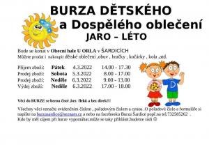 Burza dětského a dospělého oblečení 