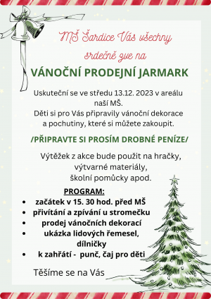 Vánoční prodejní jarmark 1
