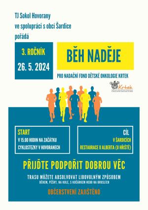 Běh naděje pro Nadační fond dětské onkologie Krtek 1
