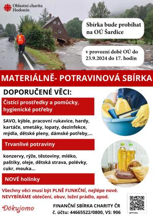Materiálně -potravinová sbírka 1