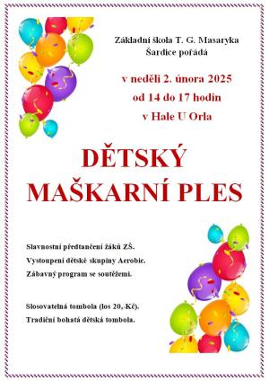 Dětský maškarní ples 1
