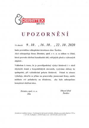 Deratizace v obci 1
