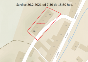 Přerušení dodávky el. energie dne 26. 2. 2021 1