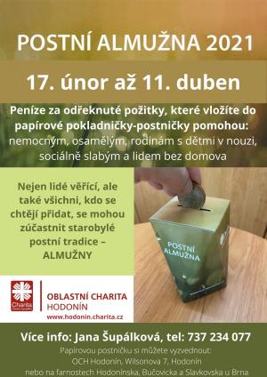 Postní almužna 2021 1