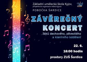 Závěrečný koncert žáků dechového, pěveckého a klavírního oddělení 1
