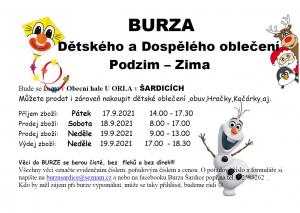Burza dětského  dospělého oblečení 1