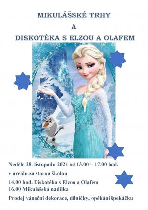 Mikulášské trhy a diskotéka pro děti s Elzou a Olafem 3